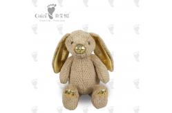 China 36 X 64cm Soft Plush Toy Eco Friendly Eastern Yellow Bunny Soft Toy supplier