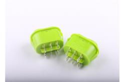 China Oval Shaped Green Industrial Rocker Switch , Waterproof On Off On Rocker Switch supplier