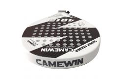 China 3k Round Carbon Beach Padel Racket Custom Grip Fiberglass Tennis Padel Spain Racket supplier