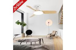 China Flush Mounted Ceiling Fan With Light Remote Dimmable Led Light supplier