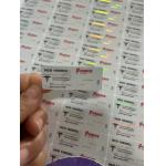 Custom Glass Vial Labels for HCG 10000 and Other Peptide Products Laser Hologram PET Material for sale