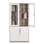 2 Glass Door I Shape RAL7035 Lockable Filing Cabinets for sale