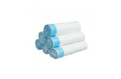 China PLA PBAT Biodegradable Pet Waste Bag Drawstring Trash Can Liners supplier