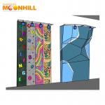 Reaction Game Portable Rock Climbing Wall Treadmill Customized For Children for sale
