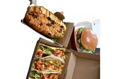 China Wholesale Custom Food Packaging Paper Boxes for Hamburger Fried Chicken Takeaway supplier