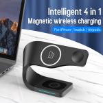 Intelligent 4 In 1 Magnetic Wireless Charger Multifunctional For Iphone Iwatch Airpods for sale