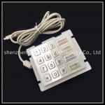 Easy Installation Metal Numeric Keypad Ip67 Waterproof Rating Unbreakable for sale