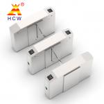 Retractable Flap Barrier Turnstile Gate RS232 With Plexiglass Door Wings for sale