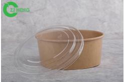 China Microwave Safe Disposable Paper Bowls With Lids 1000ml Eco Friendly EU Approval supplier