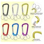Multifunction Keychain Clip Hook Spring Snap Hook Rings For Outdoor Carab