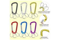 China Multifunction Keychain Clip Hook Spring Snap Hook Rings For Outdoor Carab supplier