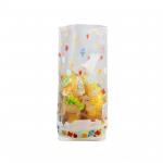 Clear Colors Bopp Opp Flat Bottom Bag Plastic Square Bottom Bag For Sealing Candy for sale