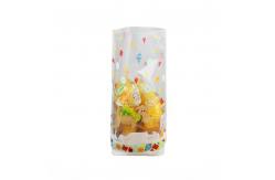 China Candy Plastic Flat Bottom Bag Cross Bottom Stand Up Pouch Packaging Customized Logo supplier