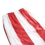 Striped Pattern Polyester Buffet Table Skirting For Wedding / Community Event