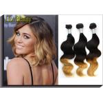 12 Inch To 28 Inch Colored Human Hair Extensions / Peruvian Body Wave Bundles for sale