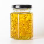 Empty Hexagonal Honey Jar Transparent Glass Can  Glass Sealed Jar for sale