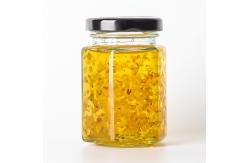 China Empty Hexagonal Honey Jar Transparent Glass Can  Glass Sealed Jar supplier