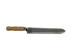China 40cm durable stainless steel Honey Uncapping Knife With Curved and Straight Side supplier