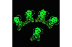 China Clothes Hot Press Glow In The Dark Stickers Customizable supplier