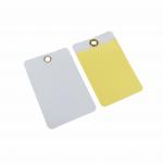 Customize Film Plastic Safety Tag Can Write Waterproof Vinyl  Hang Tags for sale