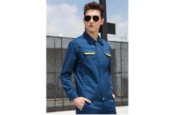 China Polyester / Cotton Long Sleeves Industrial Work Uniforms Jackets Square Collar supplier