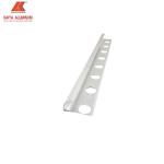 Shiny Silver Round Tile Decorative Aluminum Trim 6063 T3 OEM Anodized for sale