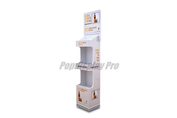 Heavy Duty Cardboard POP Displays 1 Header False Base For Wine Holding