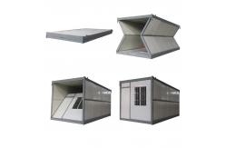 China High Security Folding Container House Rock Wool Sandwich Panel Container Folding Homes supplier