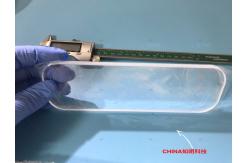 China Industrial Sapphire Optical Windows Customized Plano Rectangle 193x60x7mmt supplier