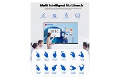 China Teaching Software Android 14 System Pen Finger Touch Interactive Smart Board supplier