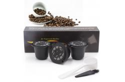China 20ml 30ml 3 Pack Refillable Empty Coffee Capsule Espresso Reusable Pods supplier