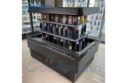 China Mini Half Height Food Display Cooler Multideck Beverage Cabinet Refrigerated Case supplier
