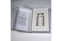 China Empty Fragrance Subscription Box Black And White With Foil Stamping Logo supplier