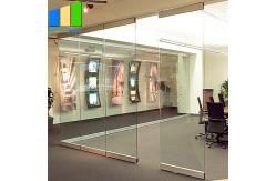 China Collapsible Movable Partition Walls / Clamp Frameless Glass Partition Wall For Conference Center supplier
