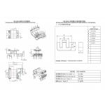 BEE1680 EE16 Vertical Secondary Widened 4+2+2PIN Distribution Main Power Transformer for sale