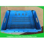 Customzized Mesh Plastic Food Crates with Ergonomic handles or handgrips for sale