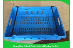 China Customzized Mesh Plastic Food Crates with Ergonomic handles or handgrips supplier