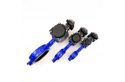 China DN50 Water Wafer Butterfly Valves With NBR Sealing Material And Pneumatic Actuator supplier