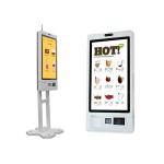 21.5/23.8/27/32 Inch Restaurant POS Touch Screen Self Service Kiosk Ordering Payment Kiosks with Printer and Scanner for sale