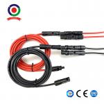 Black And Red Uv Resistance 4mm2 6mm2 Pv Connector Solar Panel Extension Cable for sale