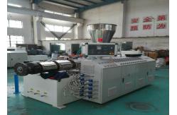China Computer Control PVC Plastic Pipe Extrusion Machine Twin Screw Pvc Tube Making supplier