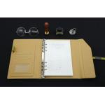142 X 208mm Ring Binder Organizer Lined Printing Throughout With Long Snap Fastener for sale