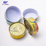 Tinplate Empty Tuna Tins 100ml D73*30mm Small Round Tin Box for sale