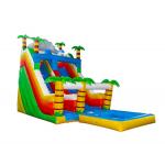 Aldult  Outdoor Rental Inflatable Large Water Slides With Bouncy for sale
