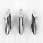304 Grade Stainless Steel Access Control Turnstile Flap Barrier AC220V 50HZ for sale