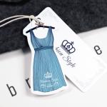 128gsm Pantone Printable Personalized Cards , CDR Thank You Hang Tags Die Cut for sale
