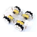 65mm Plastic Omnidirectional Wheels Robot With TT Motor Coupling