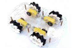 China 65mm Plastic Omnidirectional Wheels Robot With TT Motor Coupling supplier