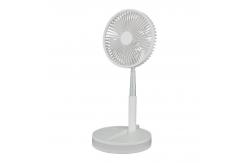 China Folding Small Table Top Fan Custom Printed With 10000mAh Battery supplier