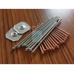 Capacitor Discharge Welder Zinc Coat Steel Stud Welding Pins With Self Locking Dome Cap Washer Fixing Rock Wool for sale